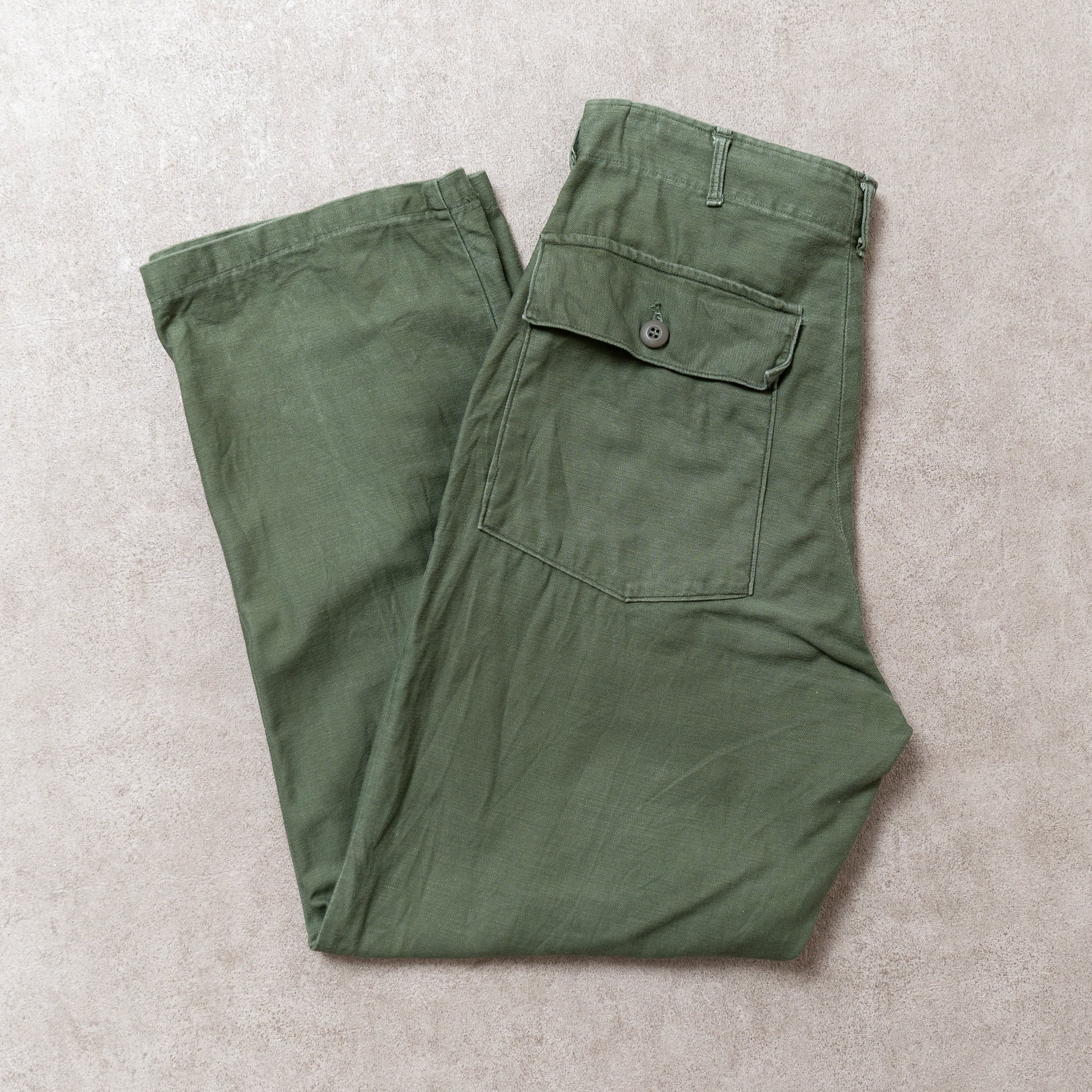 32×31】U.S.Army Utility Trousers OG-107 実物 米軍 ベイカーパンツ