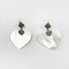 Vintage 925 Silver & Mop Pirced Earrings