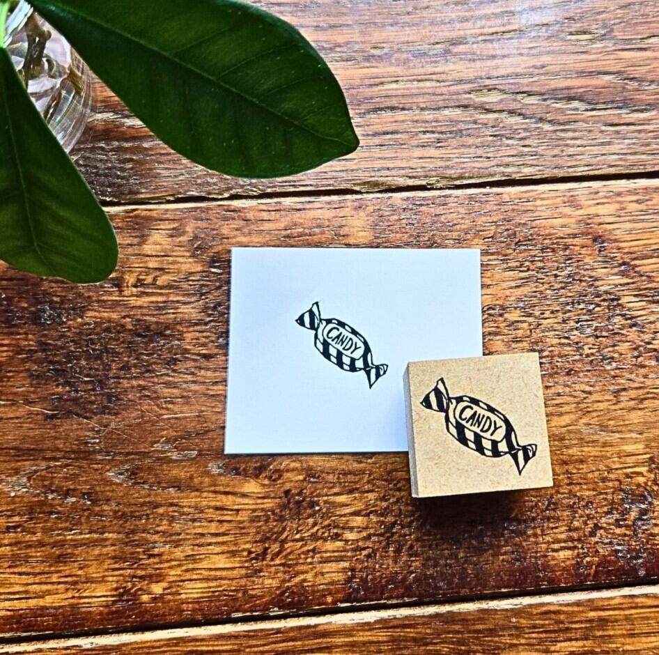 ハロウィン トリックオアトリート キャンディのラバースタンプ