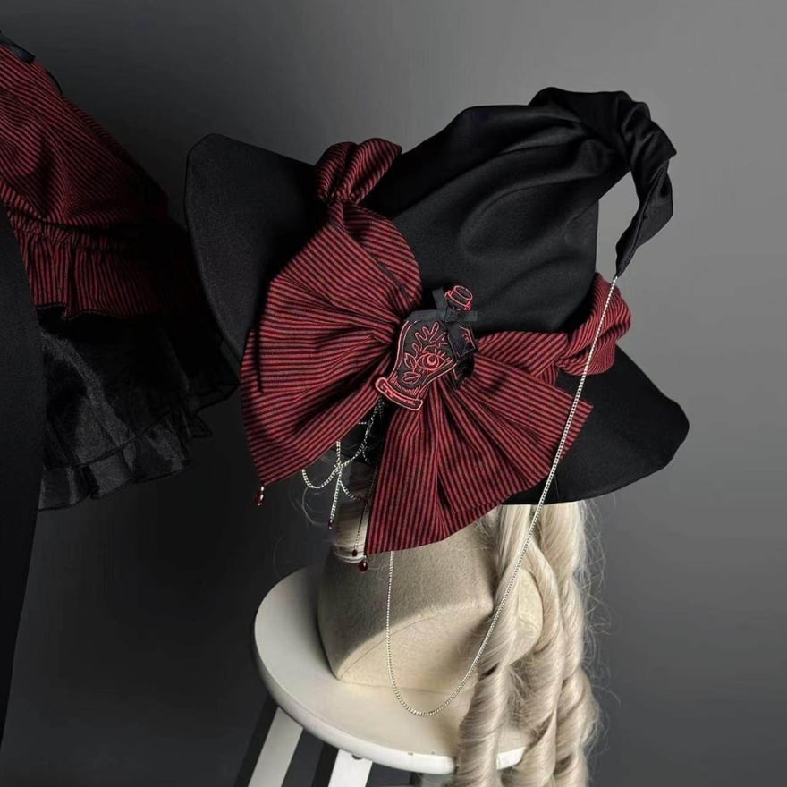 ゴスロリ AliceGirl 魔女シリーズ 三角帽子 ゴシックロリィタ ヘッド