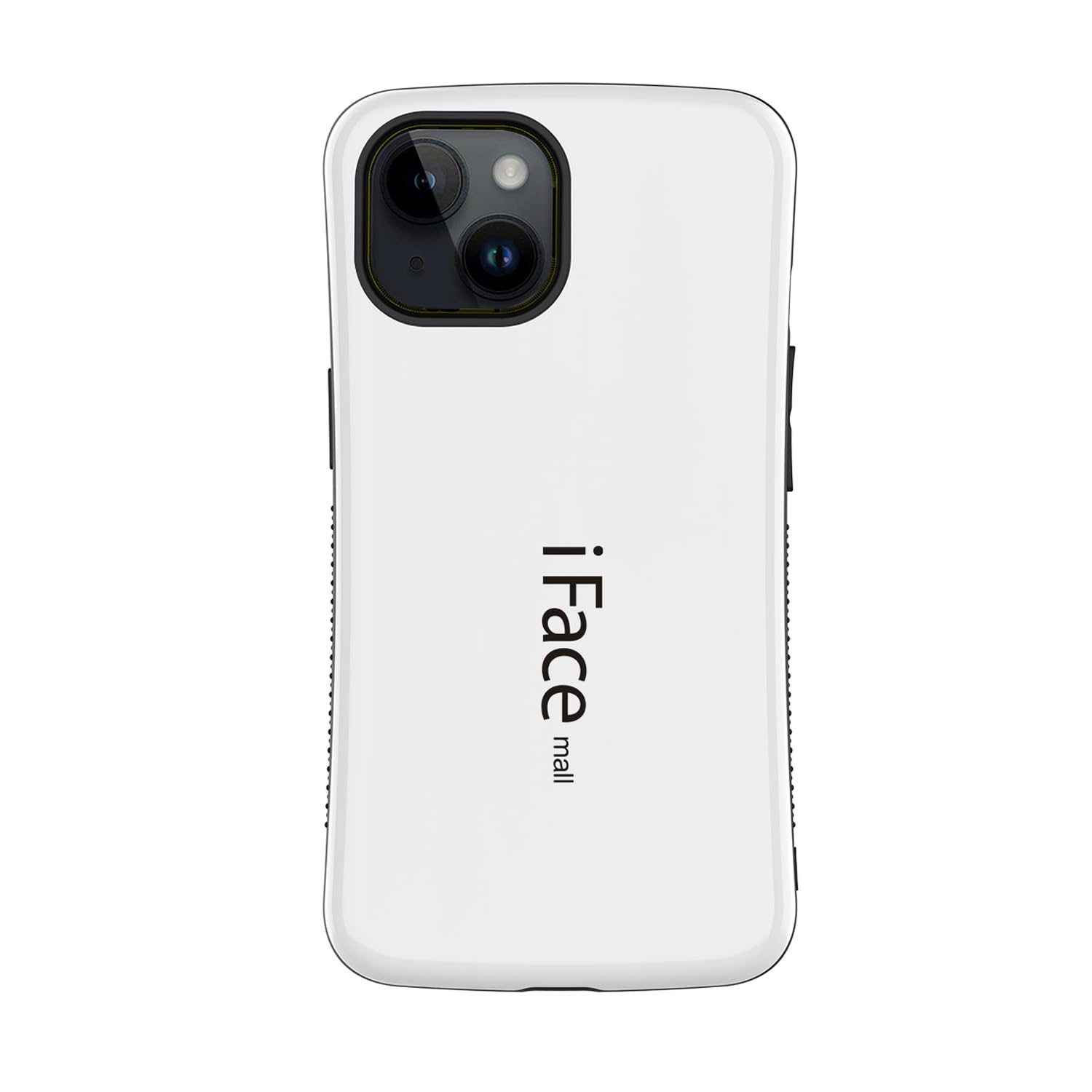 iFace mall iPhone 15 用 ケース アイフォン15 カバー アイフェイス モール スマホ ストラップホール ハード 耐衝撃 2重構造 ワイヤレス充電対応 (iPhone 15, ホワイト)