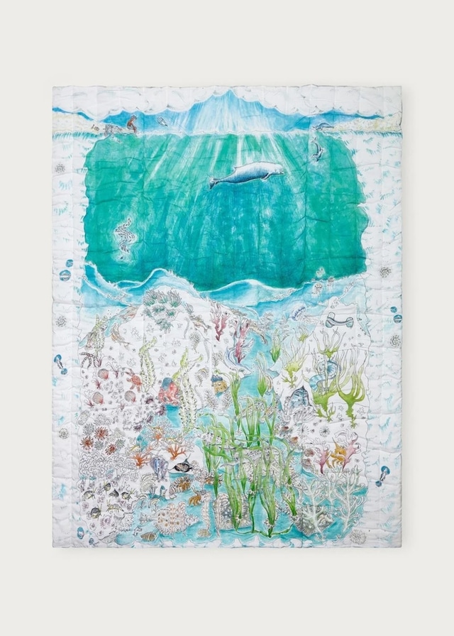 【 FORIVOR 】Quilted Blankets / 140 X 200cm / The Legends Of The Sea（海の伝説）