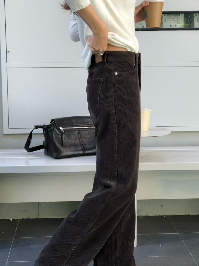 (予約) verveine / Rie corduroy straight pants 2color