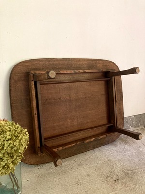 古木の折り畳みローテーブル　(古家具)