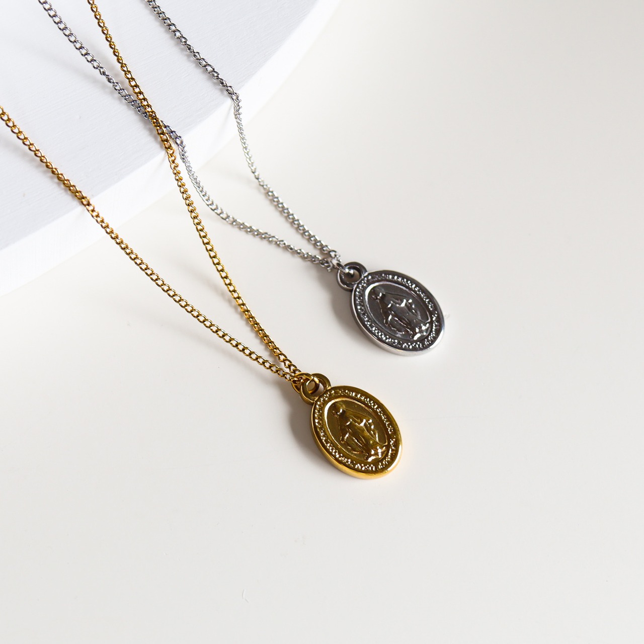 9/18(金)21時新作発売*stainless medal necklace"