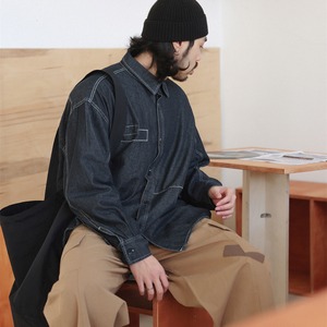 ステッチ ディテール デニムシャツ ジャケット K5371