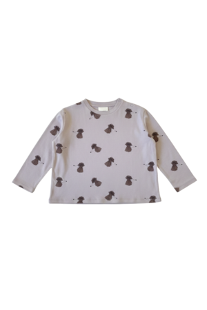 STUDIO BOHEME ESSENTIEL T-SHIRT(3-8y) - MAUVE / DOG SOEUR