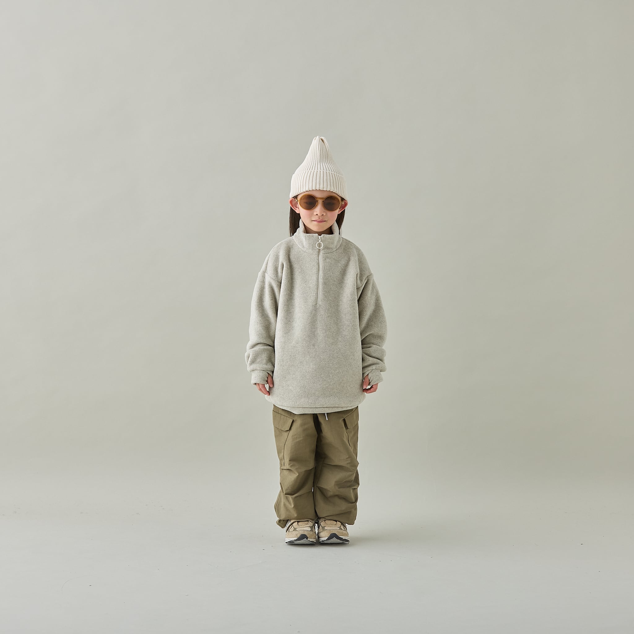 大人 】〈 MOUN TEN. 25AW 〉 melange fleece half zip 