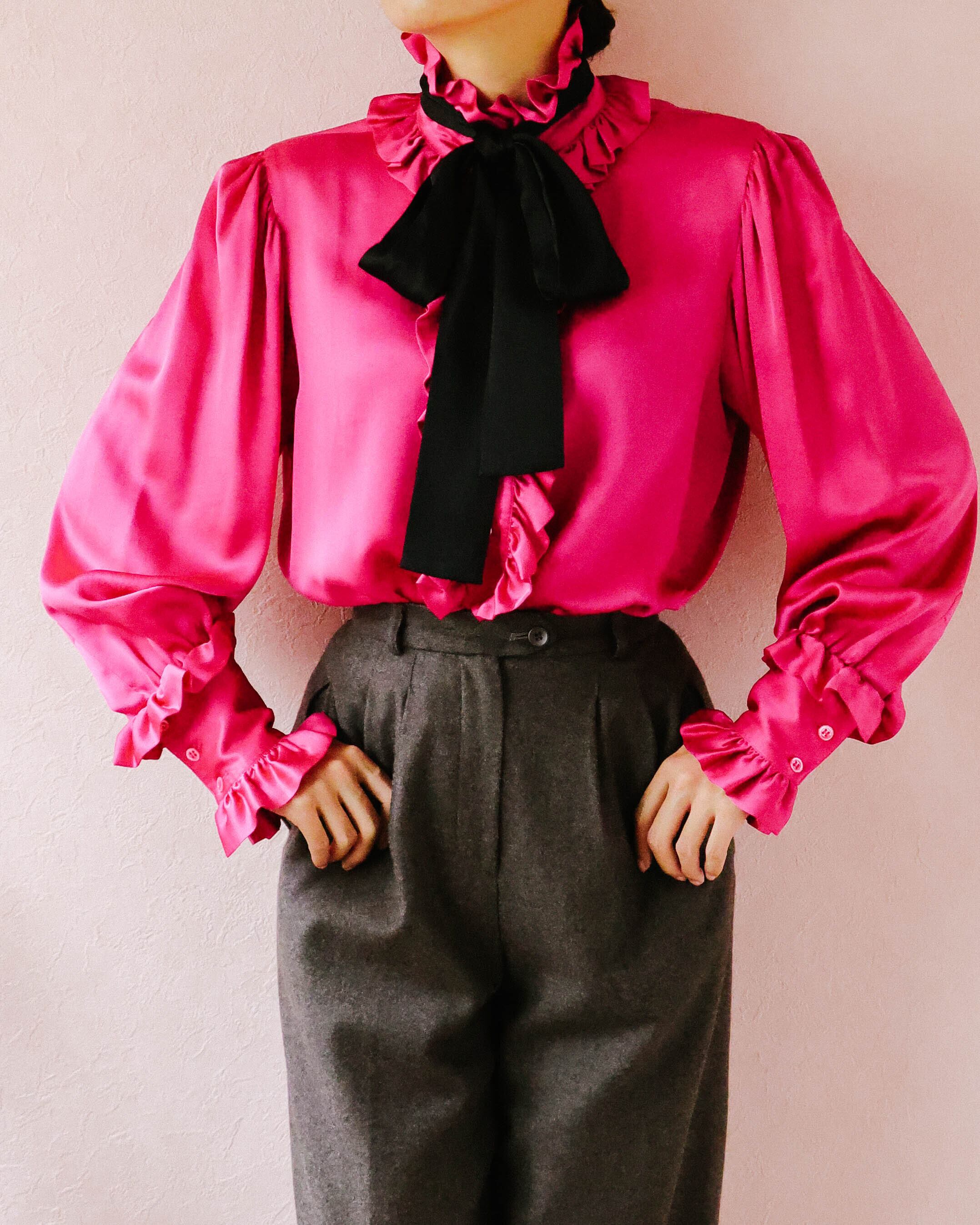 Yves Saint Laurent rive gauche pink blouse | VINIVINI ONLINE SHOP
