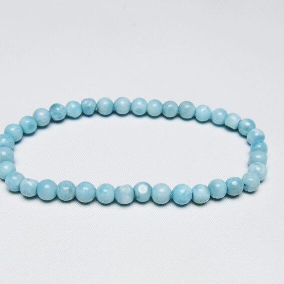 ラリマー ブレスレット 5mm 一点物 メール便可 [M便 1/10] 111-47971