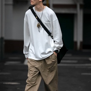 ★SIMPLE DESIGN ROUND NECK SWEATER　　　A0755