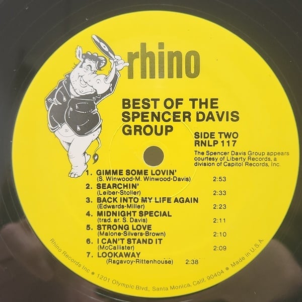 The Spencer Davis Group / Best Of The Spencer Davis Group [RNLP 117] - 画像4