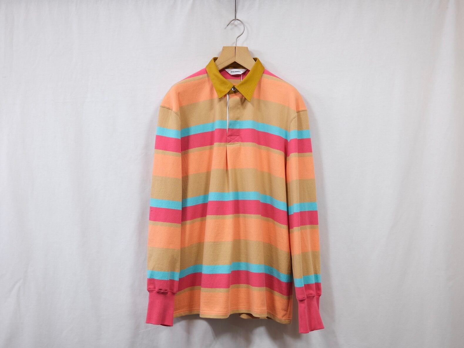 DIGAWEL” Border Rugby Shirt Beige” | Lapel online store