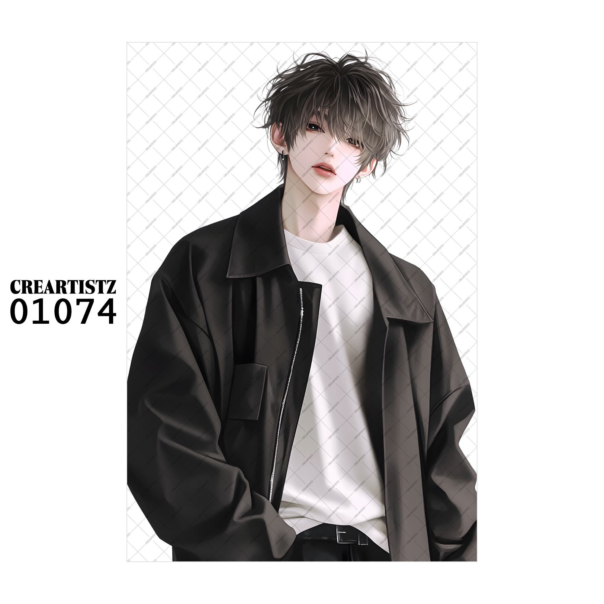 01074 ボーイ クール オリジナル ペーパー/ステッカー 4枚セット CREARTISTZ