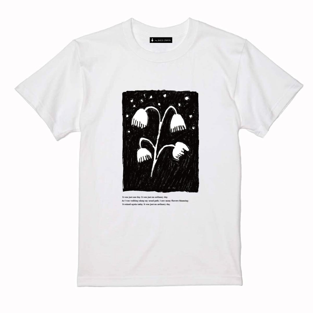 flower Tシャツ "into the night"