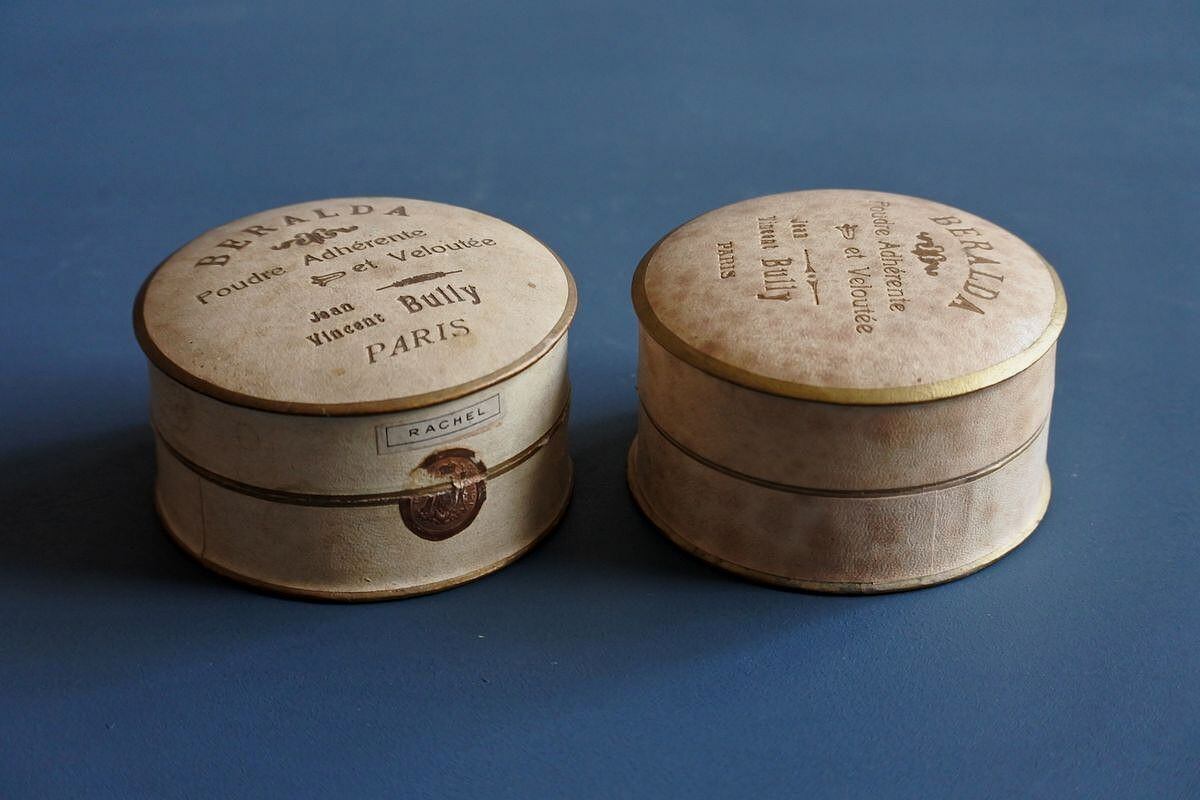 アンティークパウダーボックス フランス1900年代