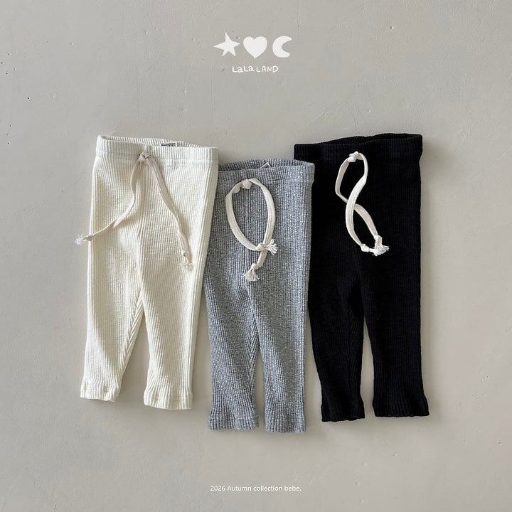 【予約】LALA LAND baby Ribbed leggings
