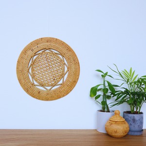【特別価格・送料無料選択可】壁掛けインテリア／ウォールアート（Ｌサイズ）　Φ24.5cm
