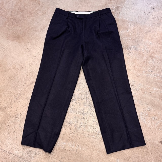 1990s GANCITANO WOOL 2 PLEATS SLACKS