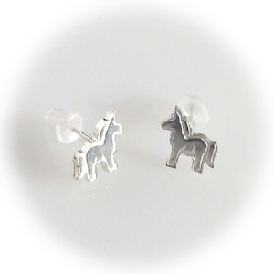 Silver950ピアス 　仔馬【オーダー】