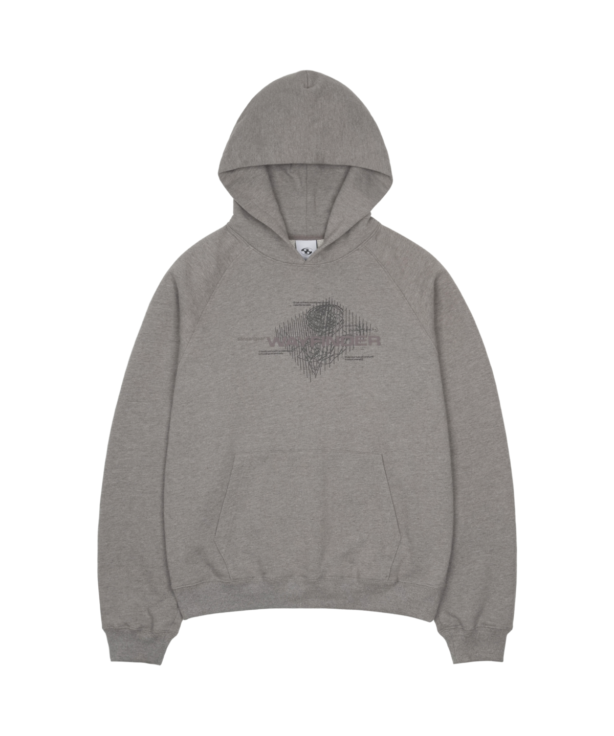 SAN SAN GEAR] WAYFINDER HOODIE [MELANGE BROWN] 正規品 韓国ブランド 