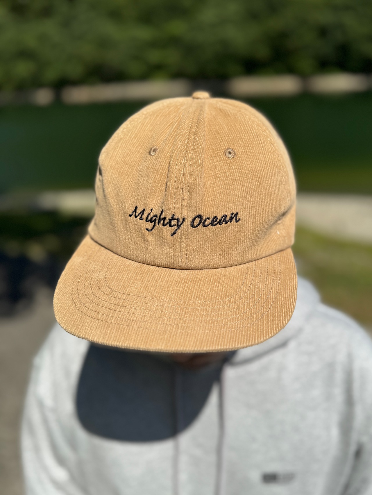 CURSIVE CORDUROY CAP