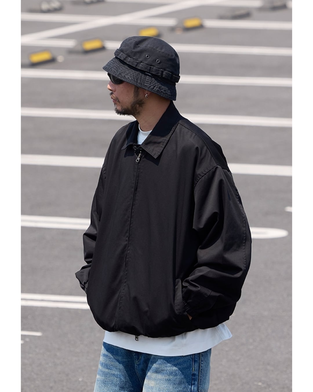 Full Zip-Up Wide Silhouette Coach Jacket x00726 | XPOSE