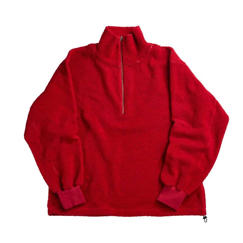 RE:NEWOOL BOA KNIT HALF ZIP P/O / RE:NEWOOLボアニットハーフジップP
