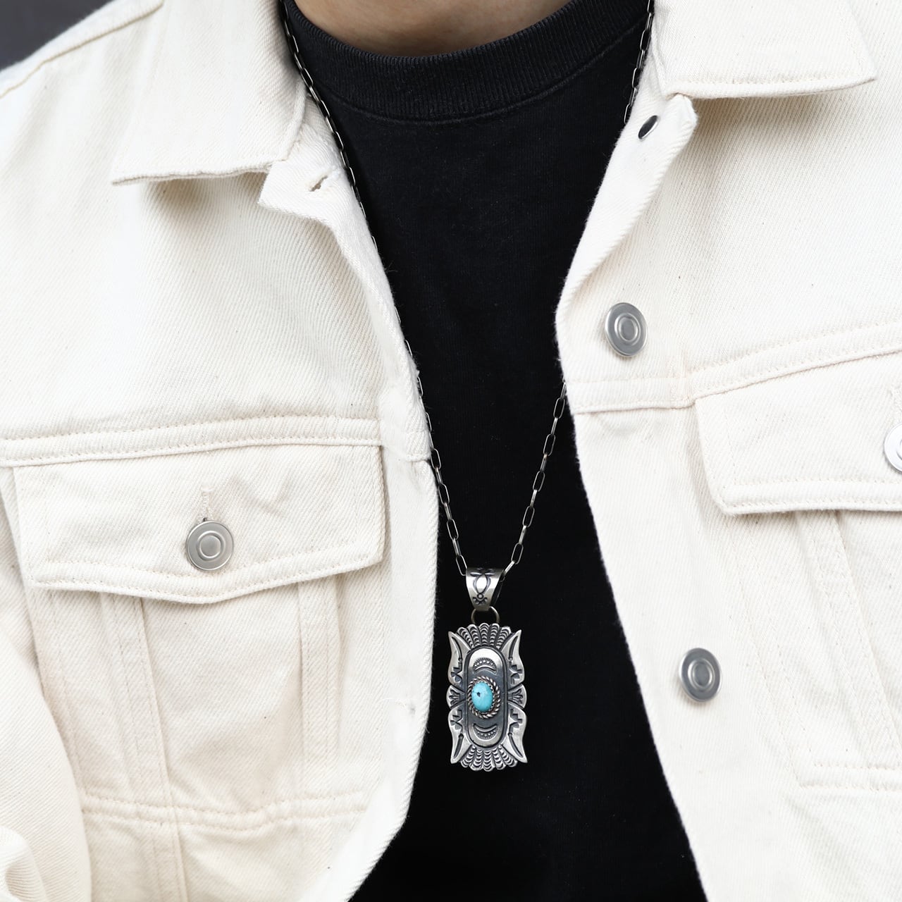 Kevin Billah ケビン ビラー Kingman Turquoise Rug Pendant with