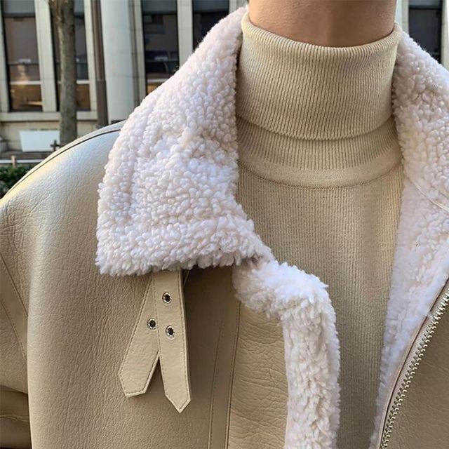 予約販売】ボアジャケット レザージャケット ブルゾン アウター