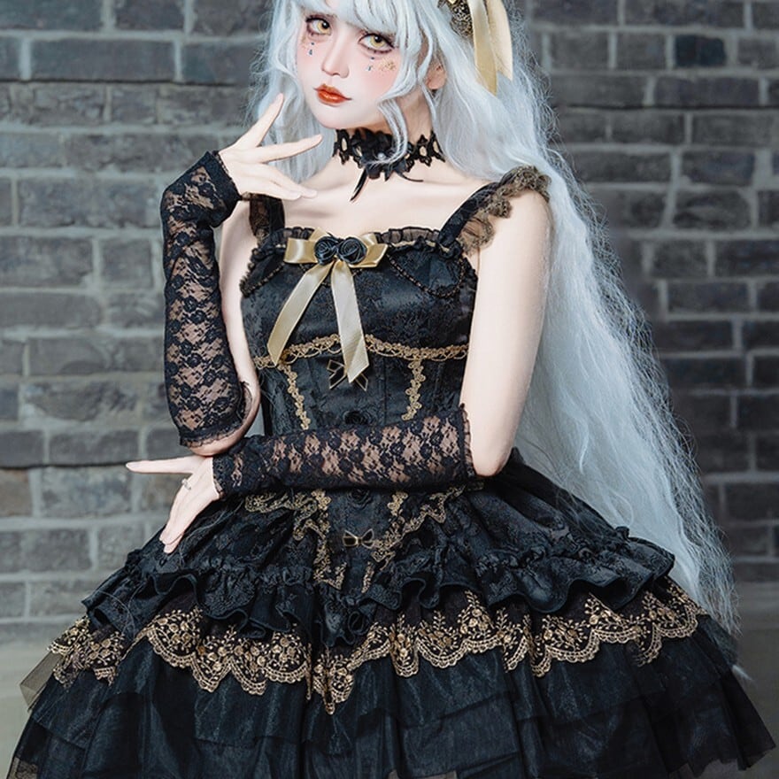 ★★SONO★★バックフリルジャンパードレス★★ プリンセスドレス ジャンパースカート フロントリボン バックリボン