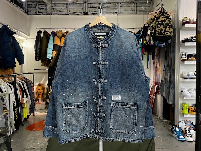 NEIGHBORHOOD DENIM KF JK KUNG FU JACKET INDIGO MEDIUM 222ARNH-JKM01 18442