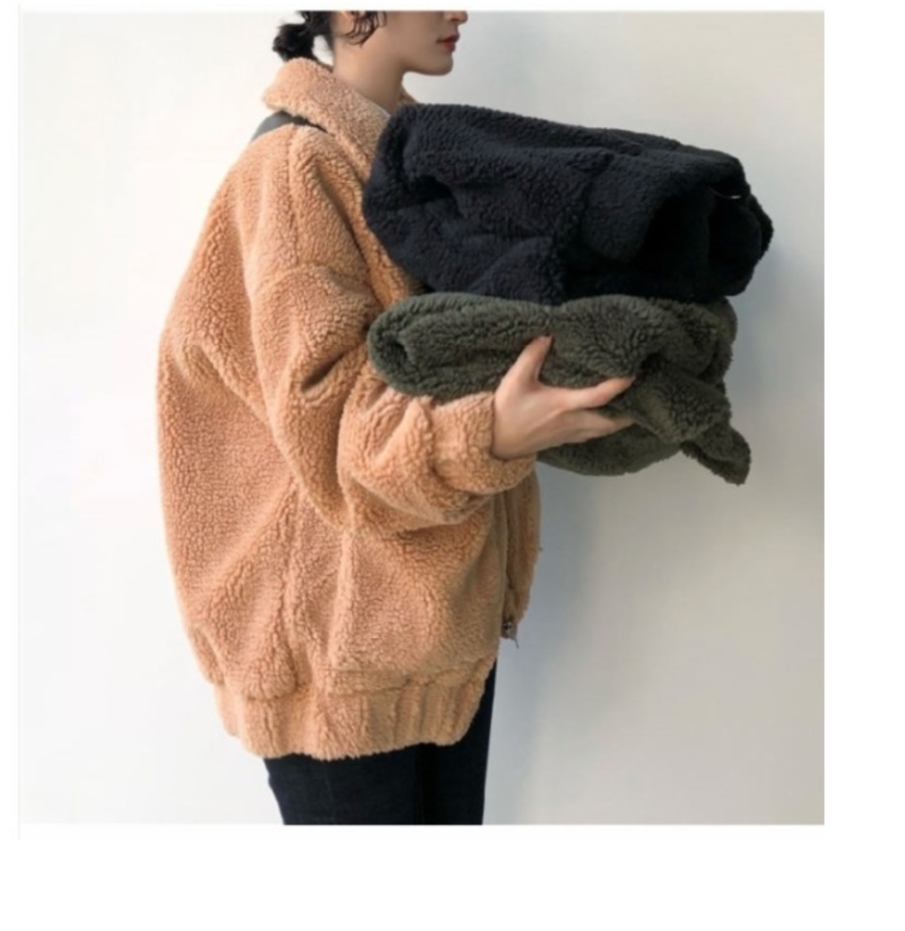 コートジャケットレディース ボアブルゾン もこもこ 厚い ブルゾン 