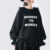 ”MONDAY TO MONDAY ” コクーンスリーブスウェット i0434