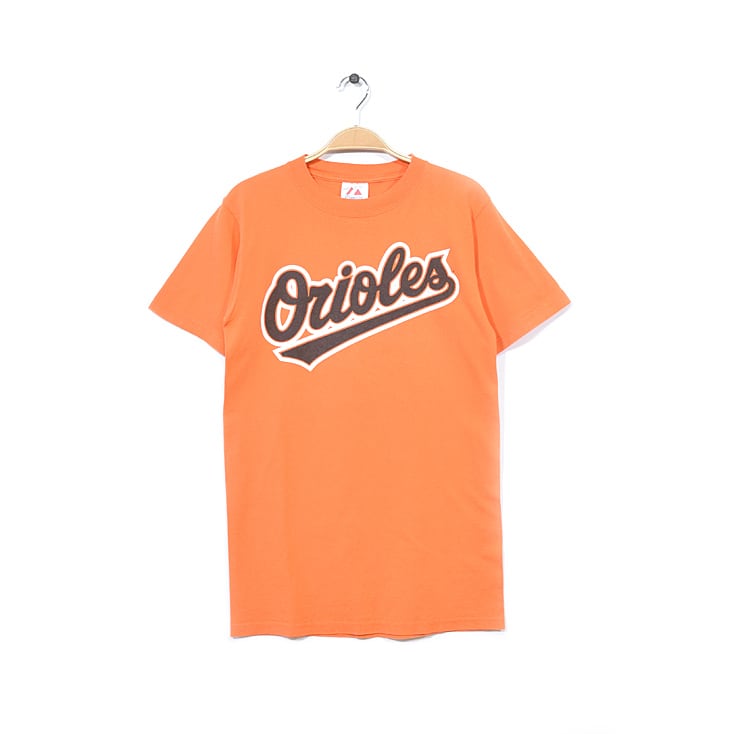 MLB ボルチモア オリオールズ 背番号 Tシャツ メンズS オレンジ色 ORIOLES メジャーリーグ 古着 @BB0604