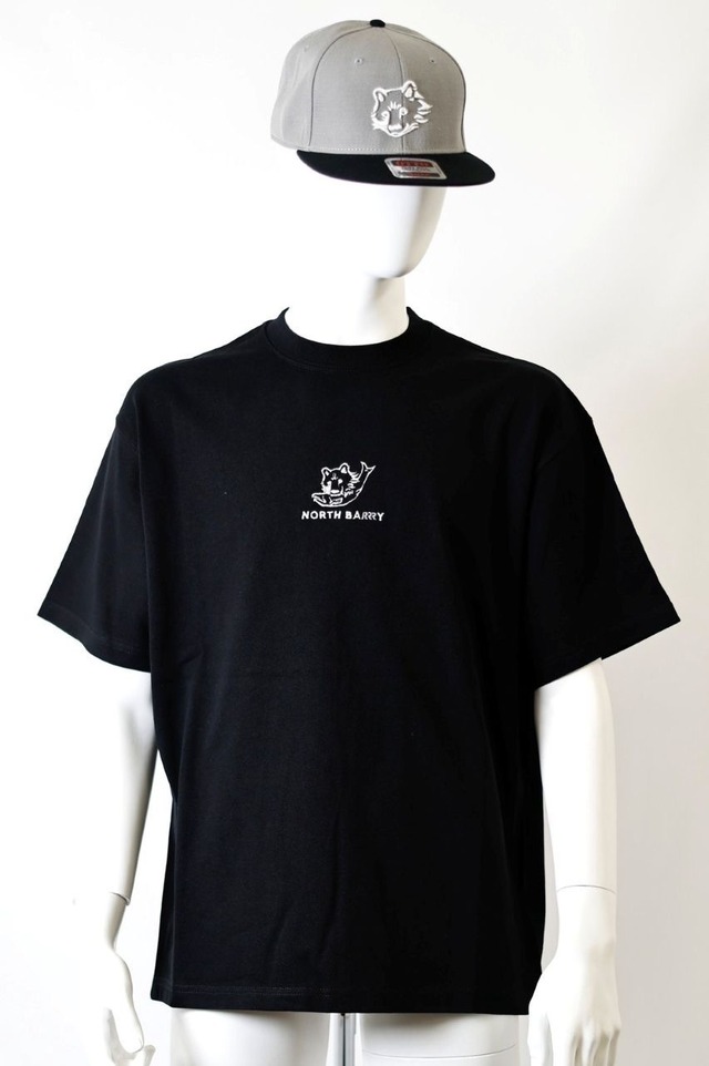 クマロゴ（鮭ver.）9.1オンス マグナム ウェイト ビックシルエット 半袖Tシャツ