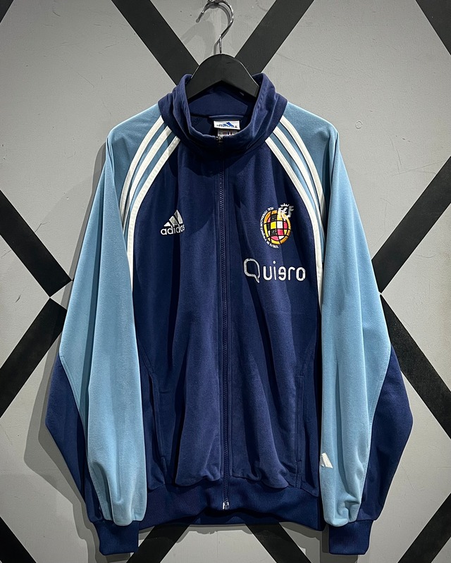 【X VINTAGE】90's “adidas” × “Real Madrid” Rare Fabric Vintage Track Jacket
