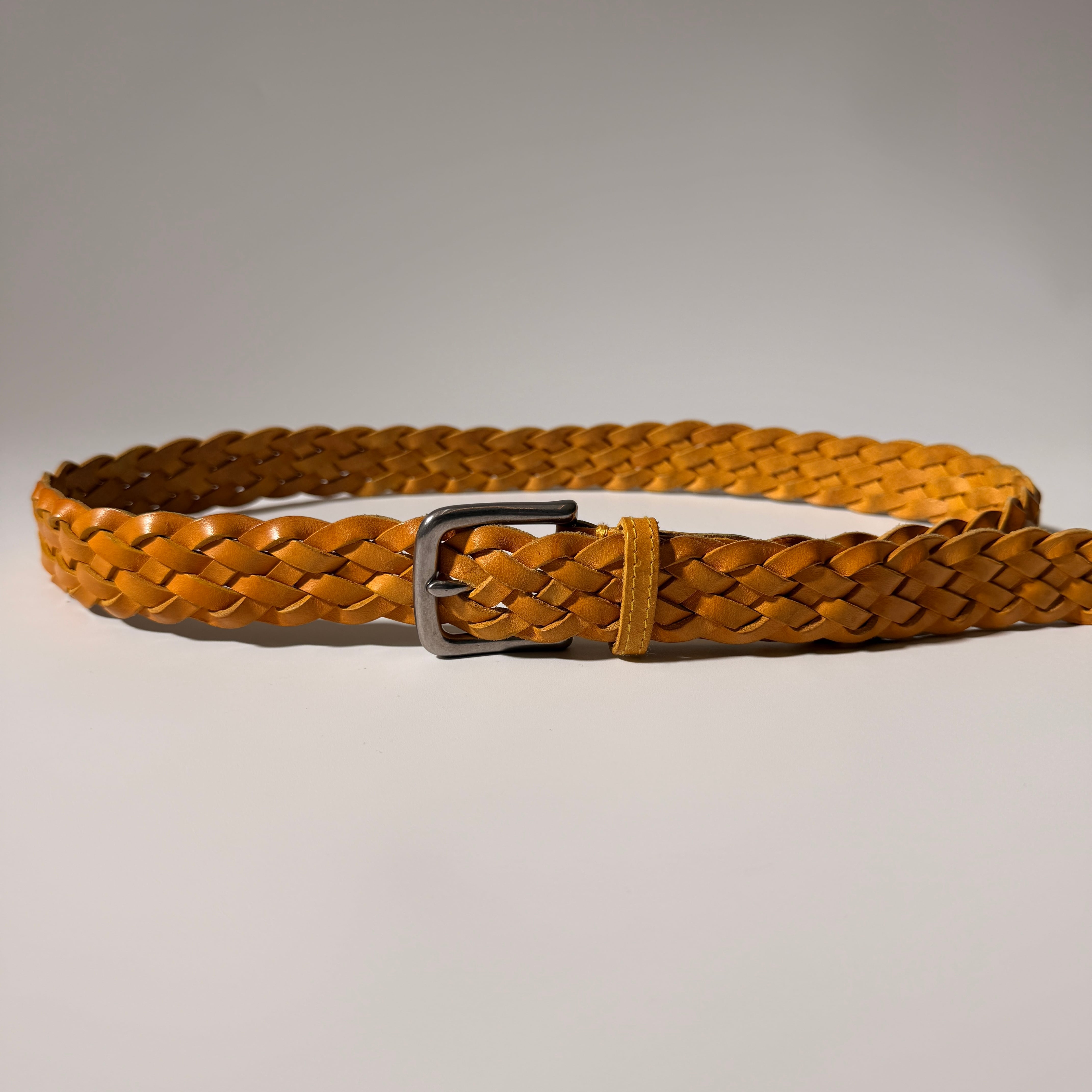 美品 スピーゴラ SPIGOLA ベルト オーストリッチ イエロー レザーベルト SPIGOLA Belt Ostrich Yellow | ASSET VINTAGE アセットヴィンテージ