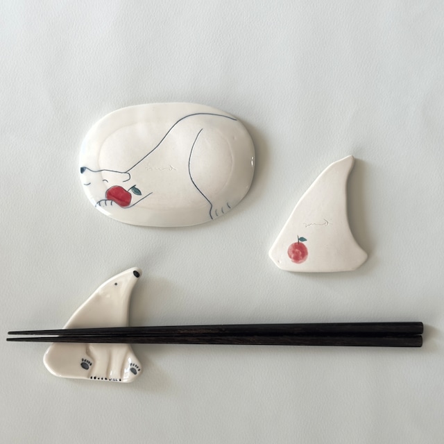 シロクマ　小皿　numanekko