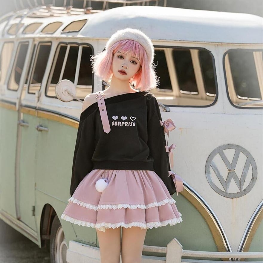 シャツ ワンショルダー リゾート ガーリー スイートロリータ 甘め
