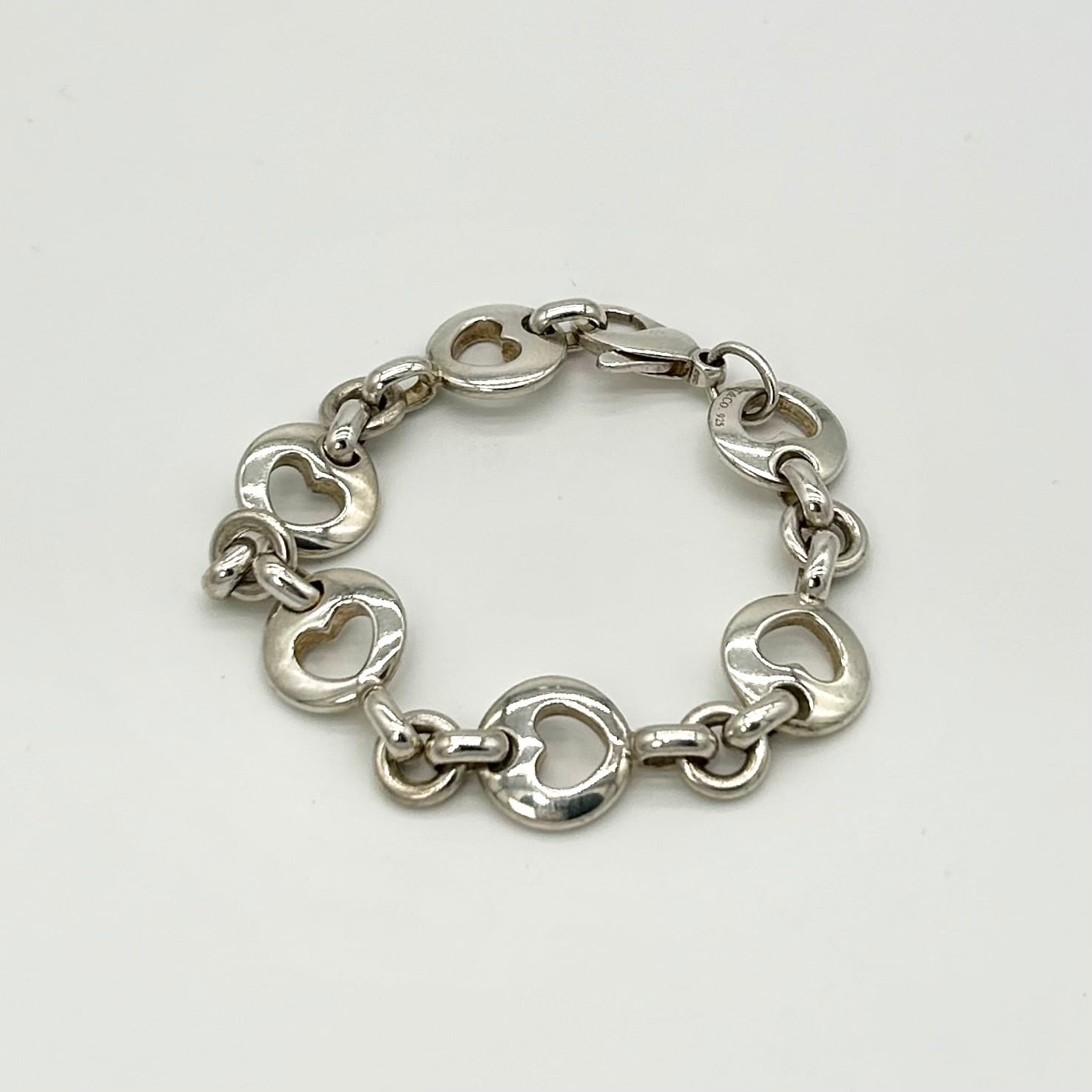 Tiffany&Co. ピアスド ハート ブレスレット シルバー925 ティファニー 