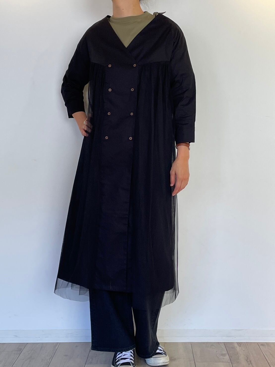 MARIS STELLA】薄手ロングコート.ワンピース （【MARIS STELLA】Double  