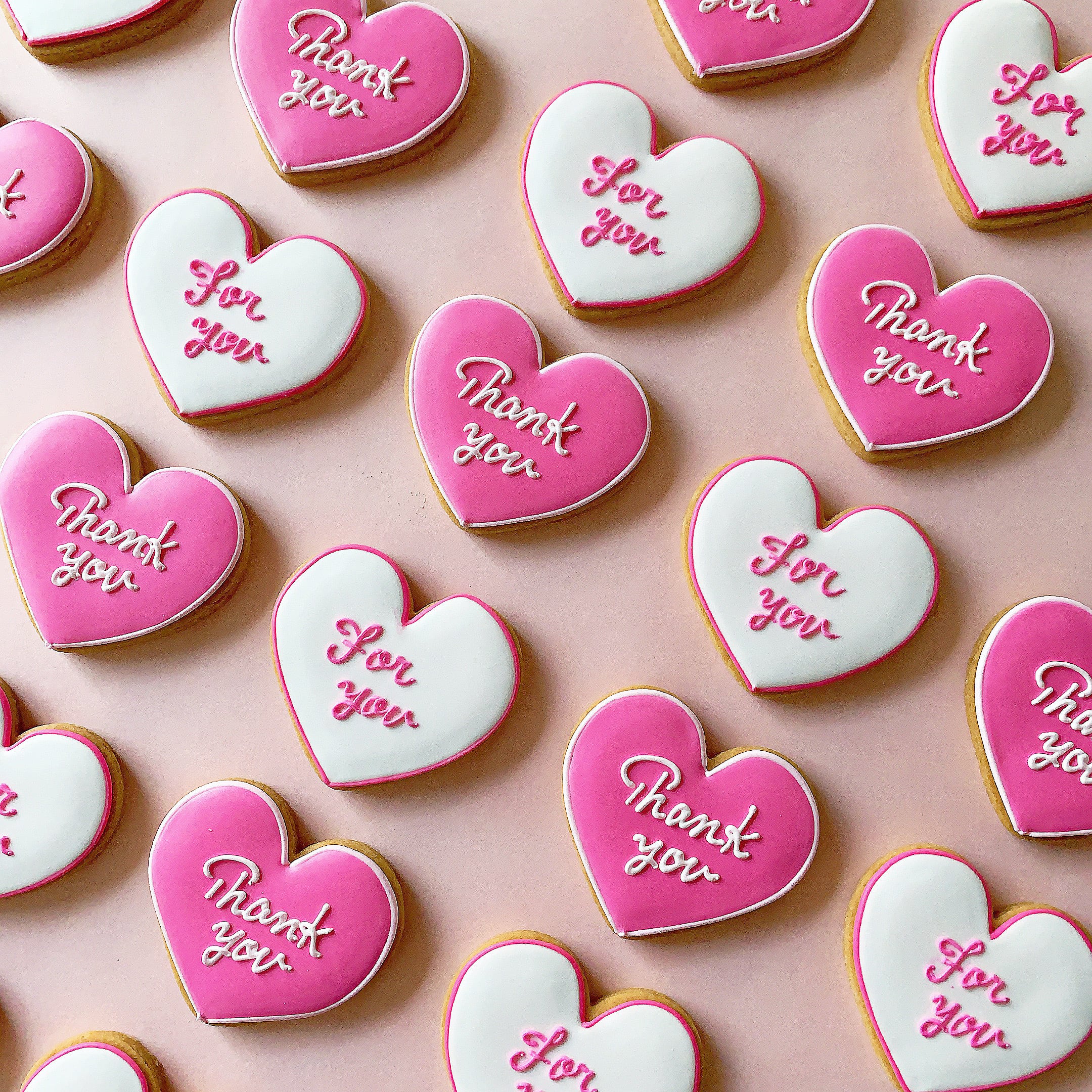 Thank you heart アイシングクッキー （10個単位） | Pay ID