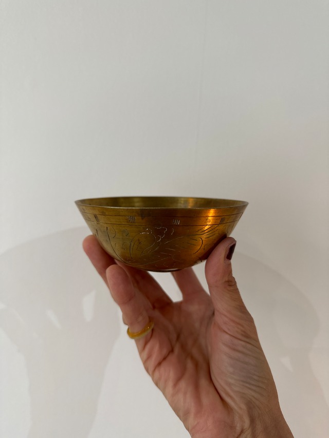 Antique Chinese brass bowl
