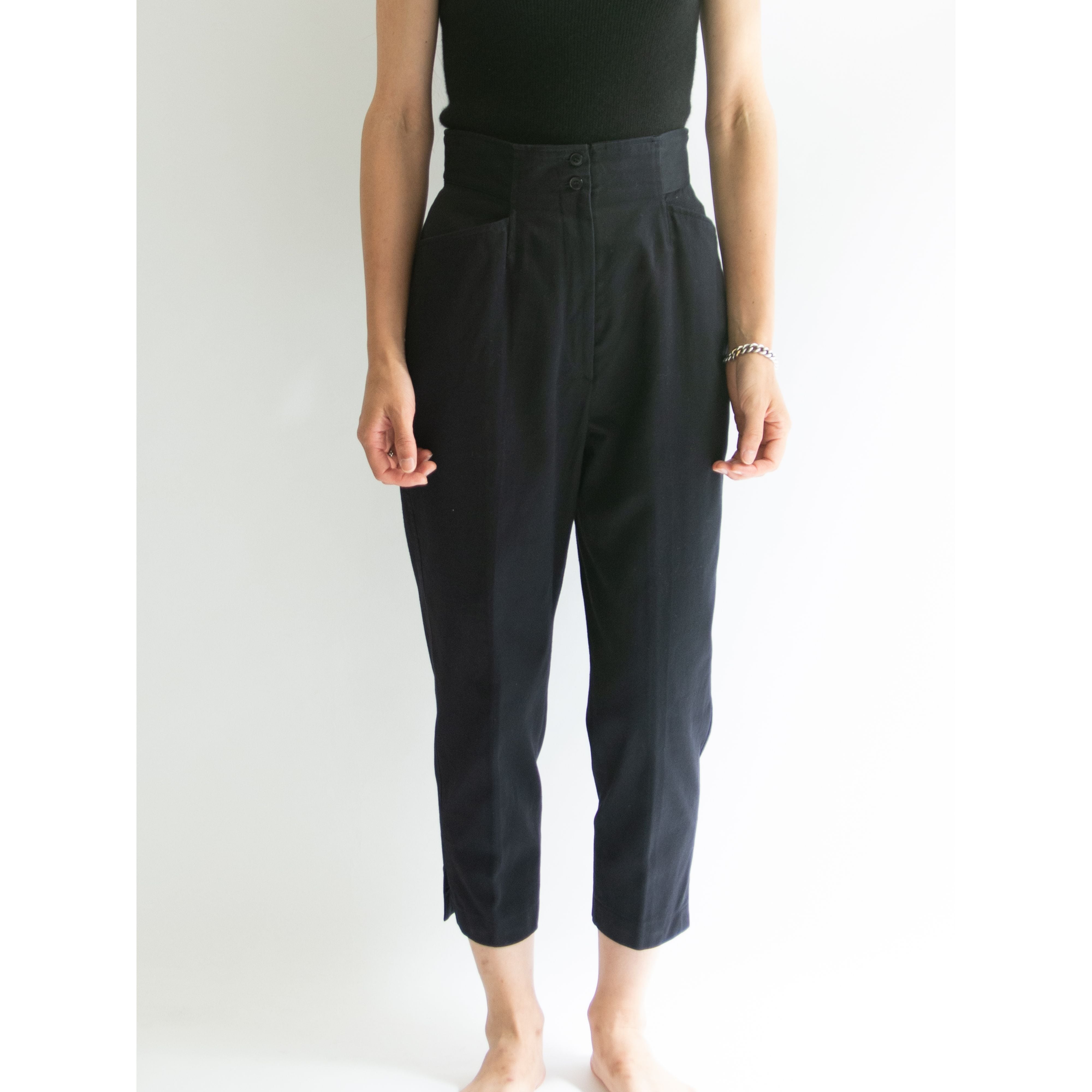【KENZO】Made in Japan 100% Cotton Cropped Pants（ケンゾー 日本製コットンクロップドパンツ）