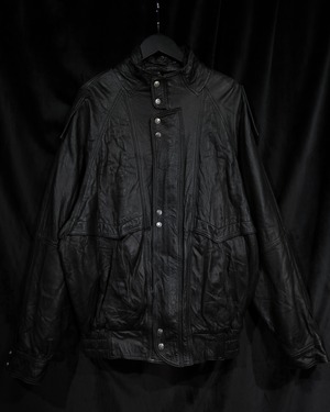 【WEAPON VINTAGE】Various Gimmick Vintage Loose Leather Jacket