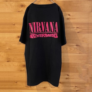 【wall of fame】Nirvana バンドTシャツ ニコちゃん ニルヴァーナ カートコバーン L USA古着 アメリカ古着