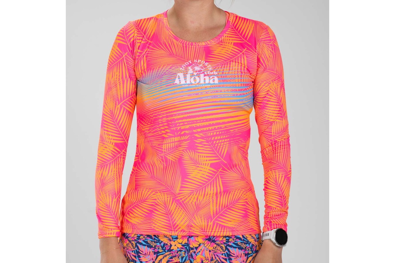Women Club Aloha  Run LS Tee ランシャツ　長袖 アスリート専用 ZFR13018