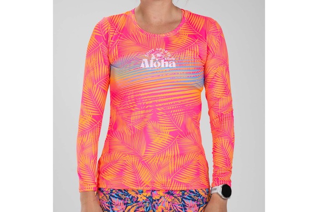 Women Club Aloha  Run LS Tee ランTシャツ　長袖 アスリート専用 ZFR13018