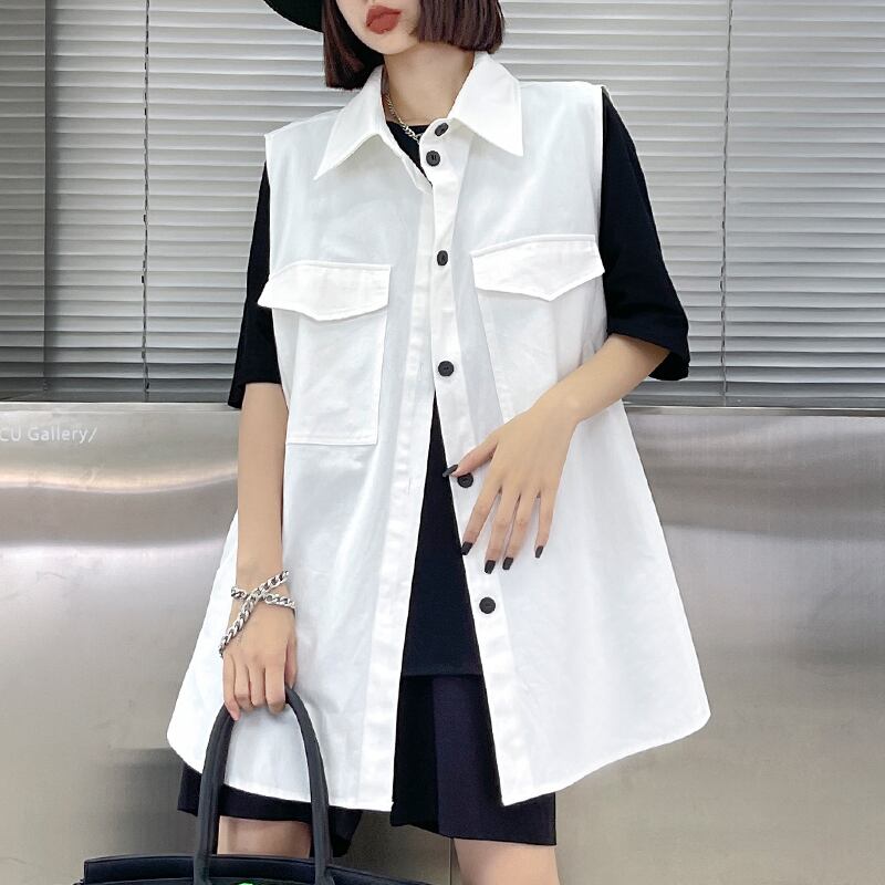 ホワイトサマー薄手スタイルロングジャケット 夏物 ラブタオタオダレンハウス18465910837